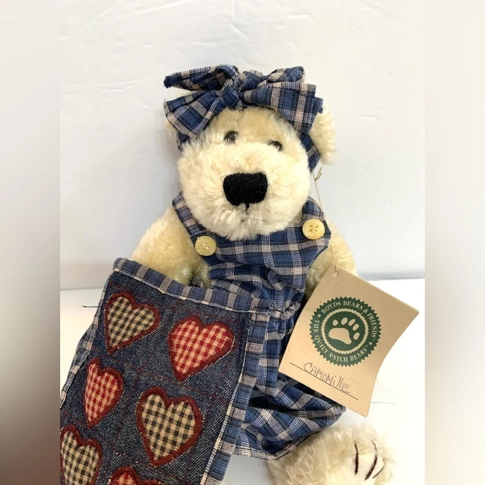 1997 Boyds Bears Quilt Patch Camomille Q Quignapple 10
